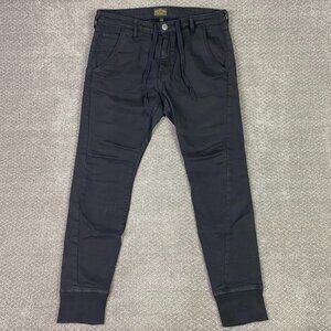 True Religion Runner Relaxed Jogger Jeans Pants Men's 33 Fits 36 x 31 Black